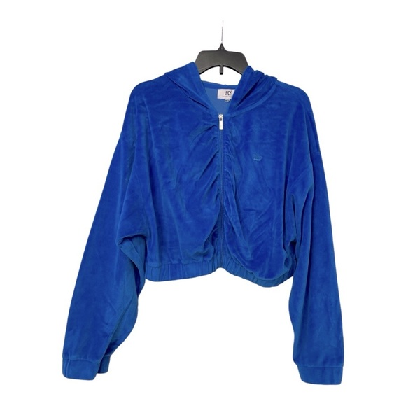 Juicy Couture Blue Jack-et/ Blue Splash Color/ Cropped/ Long Sleeve - Picture 1 of 12
